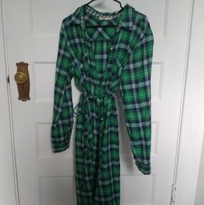 Plaid shirt dress in great condition